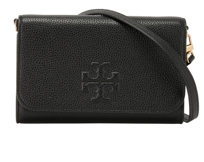 Thea Crossbody, &pound;120, Handbags, Black, Leather, Front view